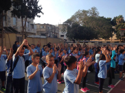 بالصور: افتتاح السنة الدراسية الجديدة في مدرسة الزهراء قلب يافا